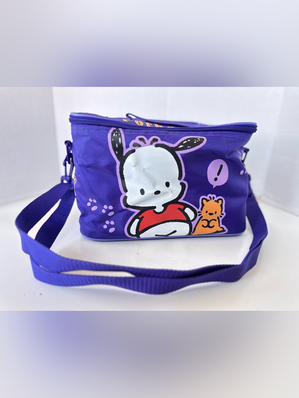 Sanrio Pochacco Purple Insulated Lunch Bag Cooler Crossbody Y2K Kawaii - Picture 1 of 13